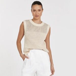 DISSH Cream Knit Tank Top